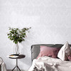 Blooming Wall Peel Stick Roll White Damasks 14.5 Square Ft B08LLF71HH New