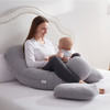 TELER Pregnancy Pillows U-Shaped Full Body Detachable 2-in-1 - 55" - NAVY BLUE New