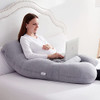 TELER Pregnancy Pillows U-Shaped Full Body Detachable 2-in-1 - 55" - NAVY BLUE New