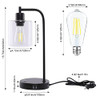 Ganiude Set of 2 Industrial Touch Control Table Lamp, 5000K Bulbs Include New