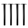 28" Metal Desk Table Furniture Stainless Steel Legs Set of 4 B08BZCC4V9 - Black New