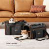 Lesure TSA Airline Approved Cat Carrier - Expandable Soft-Sided Sherpa Pad New