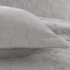 M Fabulous Modern Oversize Light Weight Stitched Bedspread 3Pcs Mid Century Gray New