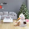 PAWISE Christmas Snowman Cat Bed Soft Kitty Tent Cozy Cat House Pet Cave - White New