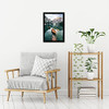 Americanflat 12x18 Poster Frame with Shatter-Resistant Glass - Black New