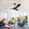 HYSZL 70 Inch Large Ceiling Fan without Light High Cfm Quiet Dc Ceiling Fan New