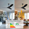 HYSZL 70 Inch Large Ceiling Fan without Light High Cfm Quiet Dc Ceiling Fan New