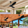 HYSZL 70 Inch Large Ceiling Fan without Light High Cfm Quiet Dc Ceiling Fan New