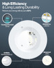 Sunco Lighting 10 Pack 5/6 Inch LED Recessed Downlight, Baffle Trim, Dimmable New