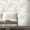 RoomMates Orange and Blue Boho Medallion Peel and Stick Wallpaper - B076CWJ928 New