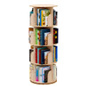 4 Tier 360° Rotating Stackable Shelves Bookshelf Organizer - Intexca