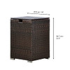 Teamson Home Outdoor Fire Pit Gas Bottle Tank Cover Fire Pit Gas Storage Holder New