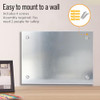 Tempered Glass Magnet Display Board 16 x 24 Frameless Magnets Marker - Black New