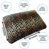 CUSHIE PILLOWS 14" X 20" LARGE MICROBEAD RECTANGLE PILLOW - LEOPARD