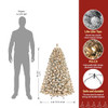 SHareconn 4ft Prelit Snow Flocked Holiday Christmas Tree, 4FT, White New