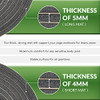 B09237NFTQ Natural Rubber Yoga Mat Men Women, Tall People Organic Yoga Mats New