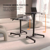 MPETAPT 28" Mobile Standing Desk, Adjustable, Lockable Wheels B0B291WT18 New