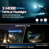 SABERTOOTH Police Tactical Flashlights 1800 High Lumen with Holster for Duty Bel