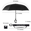 owen kyne Windproof Double Layer Folding Inverted Umbrella (Purple Daisy) New
