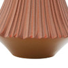 Deco 79 Decorative Vase Ribbed Centerpiece Vase, B094SWBYFP - Orange New