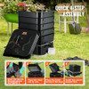 VEVOR 5-Tray Composter, 50L Worm Compost Bin - Indoor/Outdoor Worm Farm Kit New