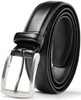 CARLO FELLINI BELTS FOR MEN 100% COW LEATHER BELT SIZE: MEN 42/46 - BLACK New