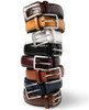 CARLO FELLINI BELTS FOR MEN 100% COW LEATHER BELT SIZE: MEN 42/46 - BLACK New