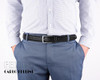 CARLO FELLINI BELTS FOR MEN 100% COW LEATHER BELT SIZE: MEN 42/46 - BLACK New