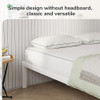 NOVILLA FULL SIZE BED FRAME WITHOUT HEADBOARD METAL F10016-F-WH - WHITE