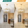 NORDIC HYGGE 6-LIGHT MODERN GEOMETRIC CHANDELIER - GOLD