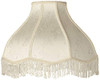 Carnation Floral Large Cream Scallop Fabric Lamp Shade 6x17x12x11 (Spider) New