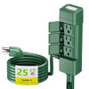 BN-LINK 25FT OUTDOOR EXTENSION CORD WATERPROOF 6 OUTLETS CP-UY17-6 - GREEN