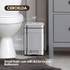 CEROELDA TRASH CAN WITH LID-OUTDOOR DOG POOP GARBAGE CAN, STEEL