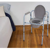 Carex 3-in-1 Folding Bedside Commode and Raised Toilet Seat - NEW New