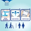 TENA ProSkin Stretch Ultra Incontinence Brief Heavy Absorbency 2X-Large 2 Pack New