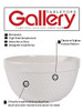 TTU Tabletops Gallery Hobnail Style 4 Piece Classic White Stoneware Nesting New