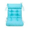 ARTPLAN Adirondack Cushion 44"x21"x4" Patio Seat Pad with Pillow,Sky Blue New