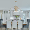 VANZARLA Dia 49.25 Inch Modern Chandeliers 8Light Large Gold Chandelier New