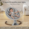Monamii Electric Baby Swing, Music Speaker, Remote Control B0DK756PZ3 - Grey New