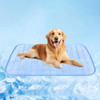 RIOGOO DOG COOLING MAT,BREATHABLE DOG BLANKET WASHABLE,EXTRA LARGE 40X30 BLUE