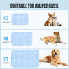 RIOGOO DOG COOLING MAT,BREATHABLE DOG BLANKET WASHABLE,EXTRA LARGE 40X30 BLUE