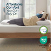 LINENSPA 8 INCH GEL MEMORY FOAM MATTRESS - MEDIUM FEEL - QUEEN - WHITE New