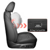 Huidasource Front Seat Covers for Malibu, Faux Leather Seat Protectords Black01 New