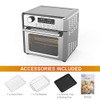 Convection Toaster Oven Air fryer Combo 8-in-1 Countertop B08LKMKVS6 - Steel New