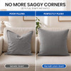 Hannah Linen Throw Pillow Inserts 22x22 4 Pack Square Cushion Pillow Forms New