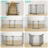 COMOMY 80" EXTRA WIDE BABY GATE DOG GATE FOR HOUSE STAIRS DOORWAYS BLACK