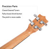 Mulucky Ukulele Concert 23" 4 Aquila Strings Premium Wooden Kit MUK-CH1 -NEW New
