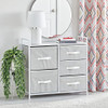 mDesign 30.03" High Steel Frame/Wood Top Storage Dresser B082DRQPWR-NEW New