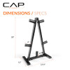 CAP BARBELL A FRAME OLYMPIC PLATE RACK DARK GRAY New