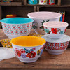 Pioneer Woman 10-Piece Nesting Mixing Serving Bowl Set - Vibrant Colors New